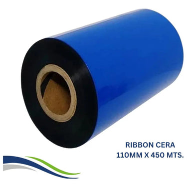 Ribbon Cera Resina 110 X 450 Mts Para Impresora Negro